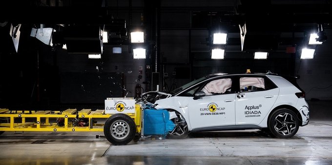 Volkswagen ID.3: 5 stelle nei crash test di Euro NCAP